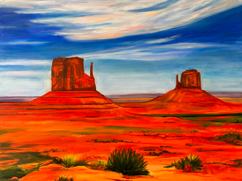 Mittens at Monument Valley, Daytime View