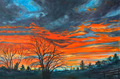 Dramatic Winter Sunset